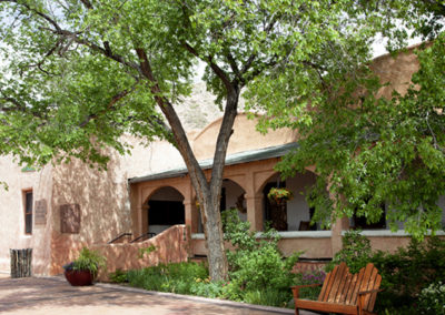 Ojo Caliente Resort Historic Hotel Porch | Ojo Spa Resorts - Ojo Caliente, Taos; Ojo Santa Fe, New Mexico