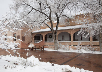 Ojo Caliente Resort Historic Hotel Snow | Ojo Spa Resorts - Ojo Caliente, Taos; Ojo Santa Fe, New Mexico