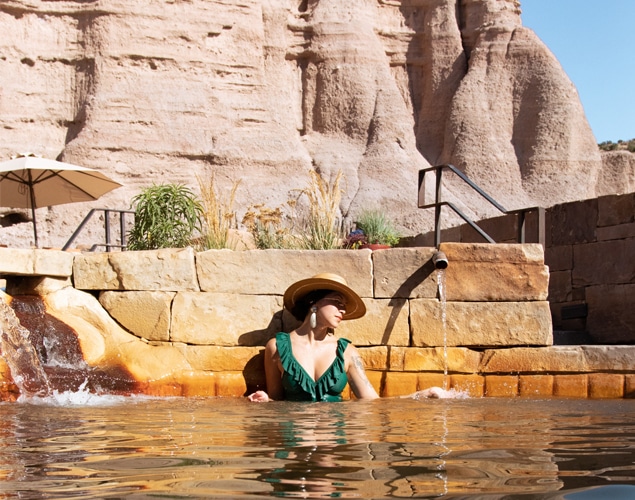 Soak Cliffside pool